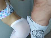 CarryLight - First time ANAL creampie Grinding on yoga pants step sister and penetration