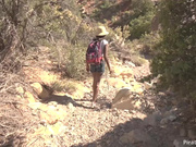 Jezabel Vessir in hiking blowjob