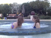 AwesomeKate and rachelsinger in jacuzzi