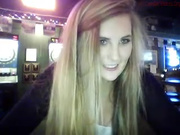 Blonde Flashing In Public Bar