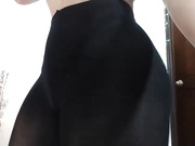 Chaturbate Saralovex in dark black pantyhose stripping naked