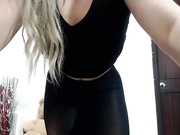 Chaturbate Saralovex in dark black pantyhose masturbating