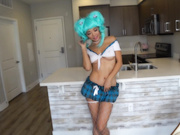 Ayumi Anime - Footjob Blowjob w Asian Anime Cosplay