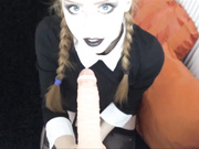 LunaRoux - Wednesday Addams Blowjob - Premium Video