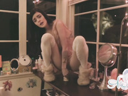 AsheMaree fucks herself with dildo HD