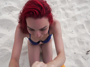 Haley420 - Public BJ On The Beach