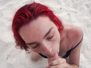Haley420 - Public BJ On The Beach