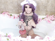 Bath Cum & Glitter Oil Tit Ass Worship