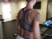 JennyJinx - Dangerous Public Nudity Gym Workout