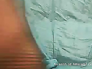 Latina chick inserts her dildo in her pussy and ass