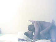 Amateur ebony couple having sex