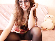 CB xsweet_kittyx in black Pantyhose & naked play
