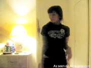 Tiny Asian teen striptease