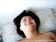 Oriental honey sucking cock and fucking her BF