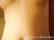 Sexy Japanese babe rides her BF's woody