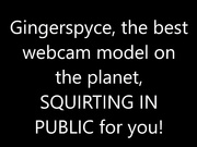 [Manyvids] Gingerspyce - public train track squirting