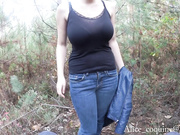 Tittyfuck and Facial in the Forest Busty Teen loves cum