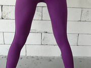 Step brother grinding and cums on yoga pants step sister