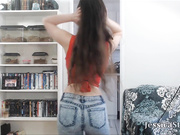 just jeans and ass worship