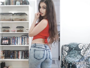 just jeans and ass worship