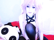 mechamusume cb vibewand dildo fuck