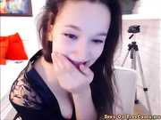 Amazing teenager masturbation on cam show