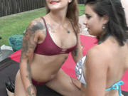 Manyvids - Adreena Winters - public bikini fuck party