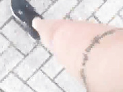 Manyvids - Adreena Winters - street running in hotpants