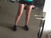 Manyvids - Adreena Winters - street running in hotpants