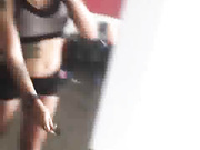 Manyvids - Adreena Winters - street running in hotpants