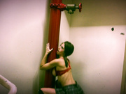 milf lacey lacey cums in the stairwell