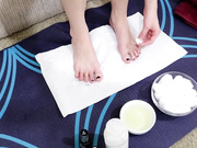 teen toe sucking and pedicure