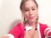SaraClark - School Girl Fuck Machine Cum - Premium Video
