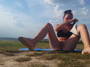 sexxylorry lorry & maya outdoor masturbation