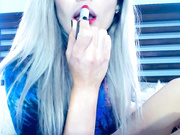 kerri kinglipgloss lipstick puckering fetish
