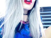 kerri kinglipgloss lipstick puckering fetish