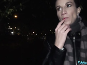 [PublicAgent] Ali Bordeaux - Night Time Outdoor Sex At The Station