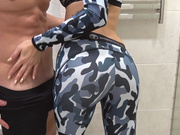 CarryLight - Sporty Teen with Oily Anal gets Huge Load on Ass
