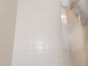 Cortanablue, tattooed webcam girl heavenly body takes shower