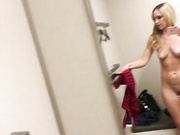 Dildo in the dressing room 1