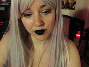 Emma chase - goth girl gets messy face fuck