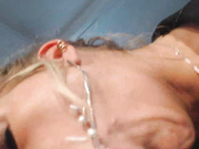 ManyVids BlondeFreya Blowjob gagging spit closeupcum shot