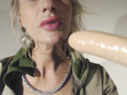 ManyVids BlondeFreya Dildo Blowjob with faciel cum shots