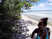 Mariah_Leonne - Public Beach Two Cumshots & Facial
