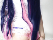 Stocking Fucks Her Ass With A Lollipop