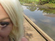 janafox - outdoor blowjob