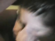 dark haired slut give blowjob