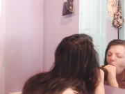 QueenPunky - sloppy mirror blowjob