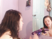 QueenPunky - sloppy mirror blowjob