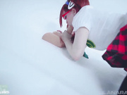 LanaRain in Mari Makinami Blowjob
